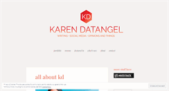 Desktop Screenshot of karen-datangel.net